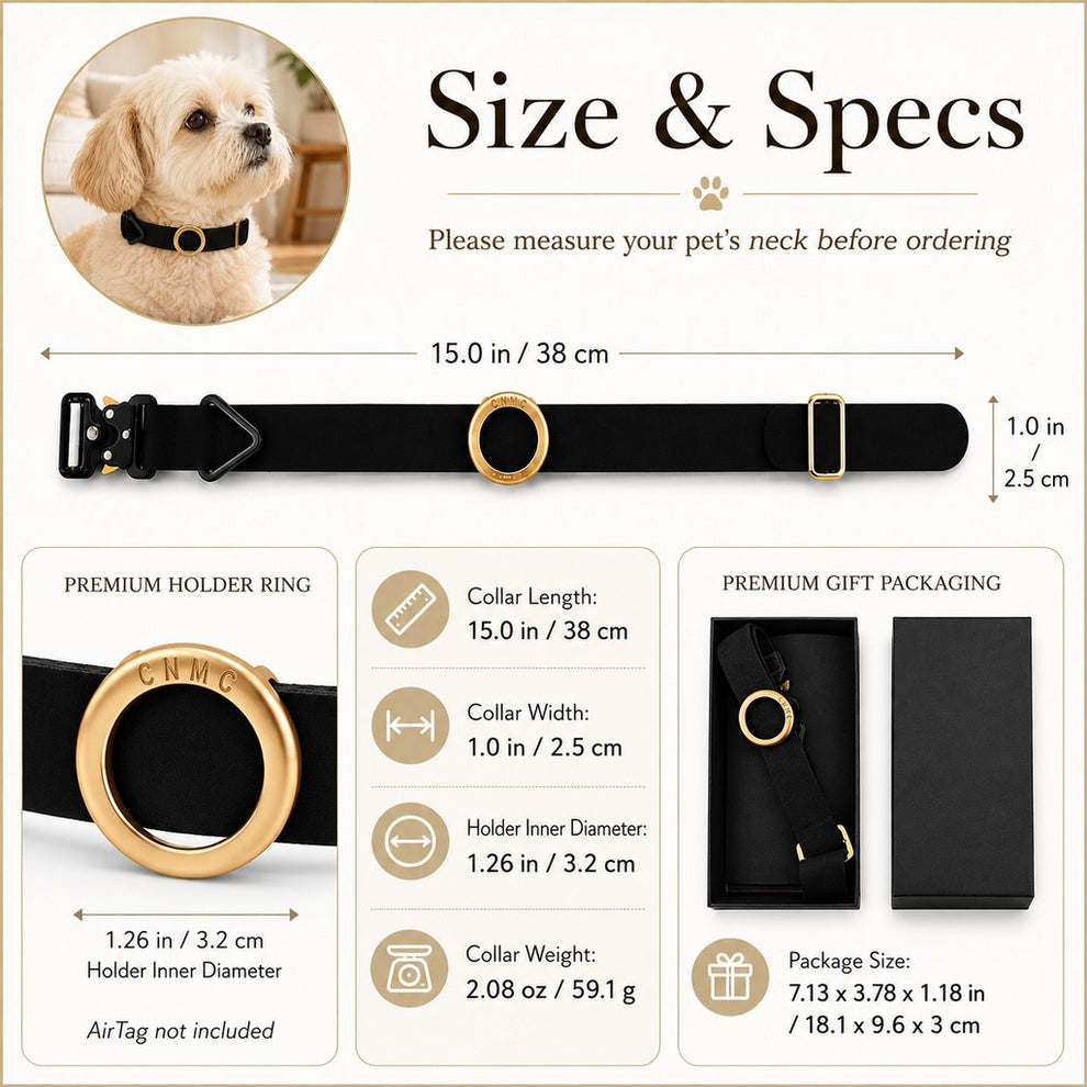 Paws in Awe AirTag-Compatible Pet Collar Holder for Cats & Small Dogs - No-Dangle Tracker Protection for Home, Walks & Everyday Pet Safety image 9