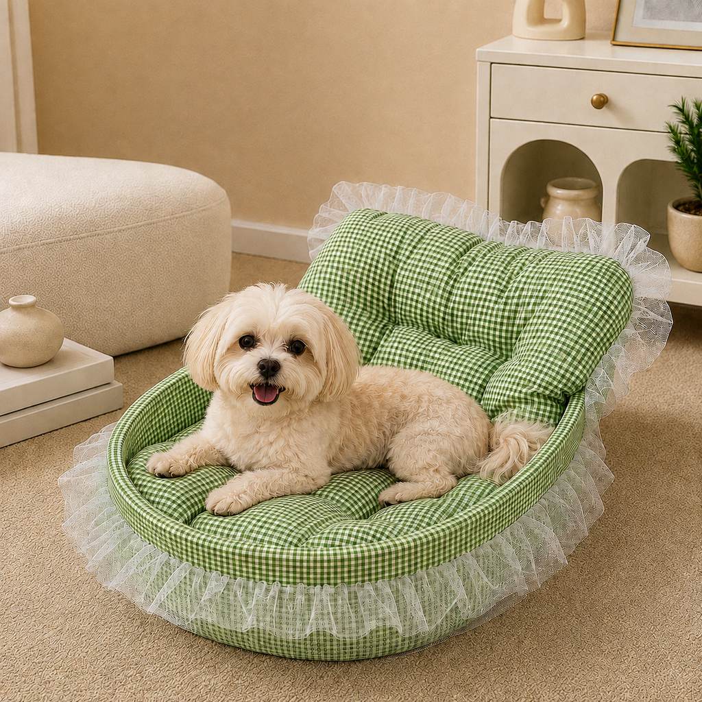 Paws in Awe All-Season Bolster Pet Bed for Cats & Small Dogs - Cushioned Indoor Lounger with Raised Sides image 9
