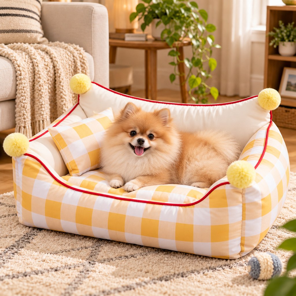 Paws in Awe All-Season Pet Sofa Bed with Supportive Bolsters & Pillow for Cats and Small Dogs image 9
