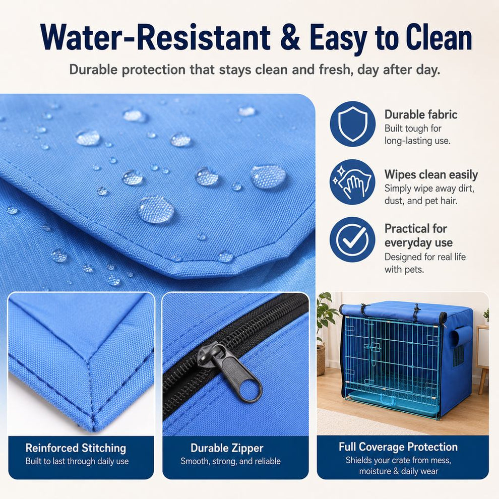 Paws in Awe All-Weather Dog Crate Cover for Home, Patio & Camping - Privacy, Wind & Light Rain Protection image 6