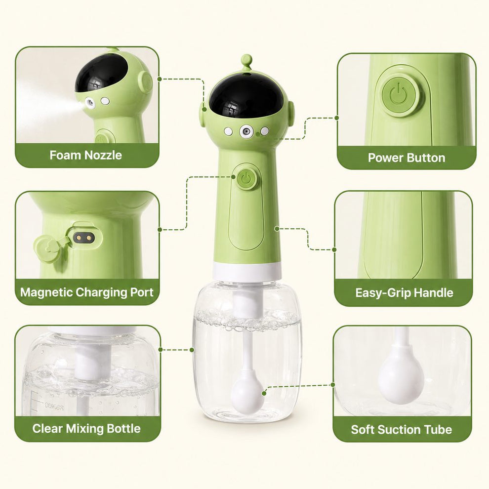 Paws in Awe AstroFoam Pet Bath Bubble Maker for Home Dog Baths - One-Press Dense Foam Sprayer for Less Hand-Scrubbing & Cleaner Bath Time image 9