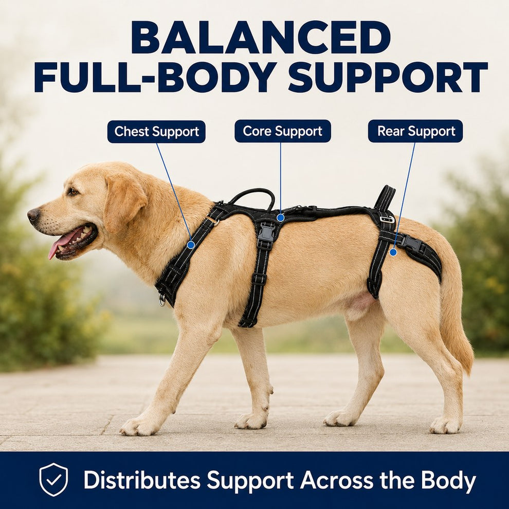 Paws in Awe Full Body Dog Lift Harness for Stairs & Car - Mobility Support for Weak Hind Legs image 4