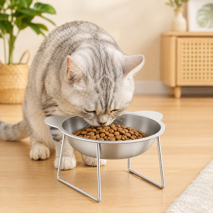 Paws in Awe Elevated 304 Stainless Steel Pet Bowl with Stand for Cats & Dogs - Anti-Tip Raised Feeder for Cleaner Meals image 11