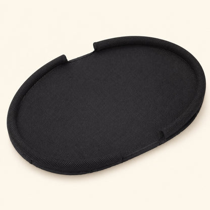 Black breathable mesh replacement cover for elevated pet cot