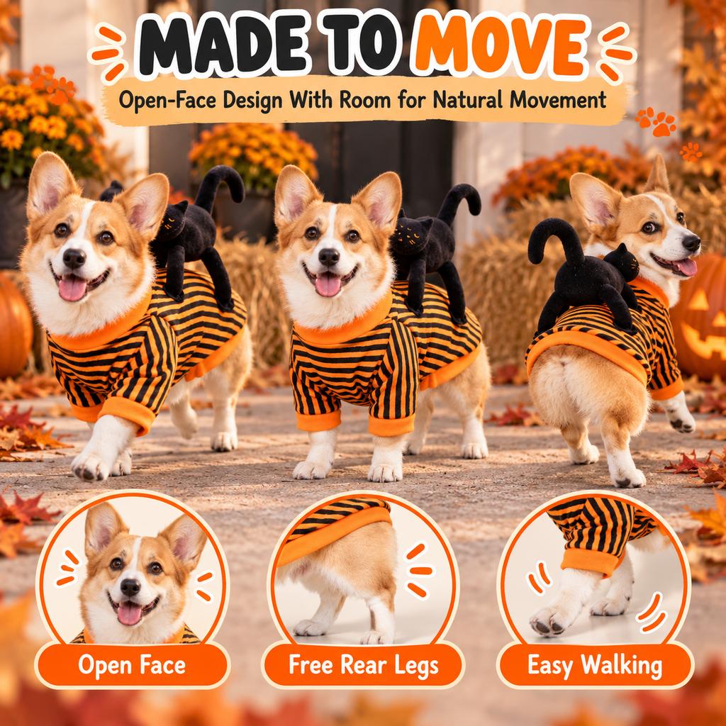 Easy-movement Halloween pet costume for dogs