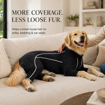 Paws in Awe Four-Leg Full-Body Dog Jumpsuit for Home & Outdoor Wear – Helps Contain Loose Fur & Everyday Dirt image 5