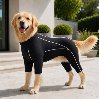 Paws in Awe Four-Leg Full-Body Dog Jumpsuit for Home & Outdoor Wear – Helps Contain Loose Fur & Everyday Dirt image 11