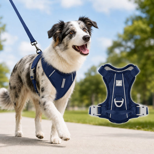 Paws in Awe Reflective Dog Harness for Night Walks, Daily Park Walks & No-Neck-Pull Comfort image 1
