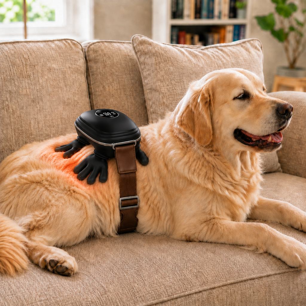 Black remote control dog massager new lifestyle image