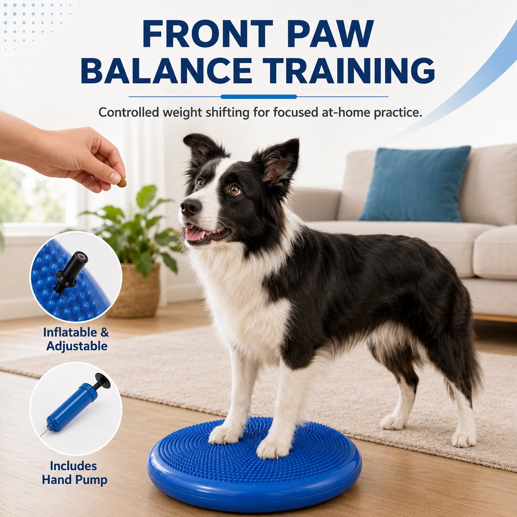 Blue 13 inch dog balance training disc