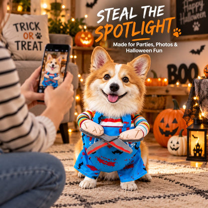Blue 3D dog Halloween costume for parties and photos