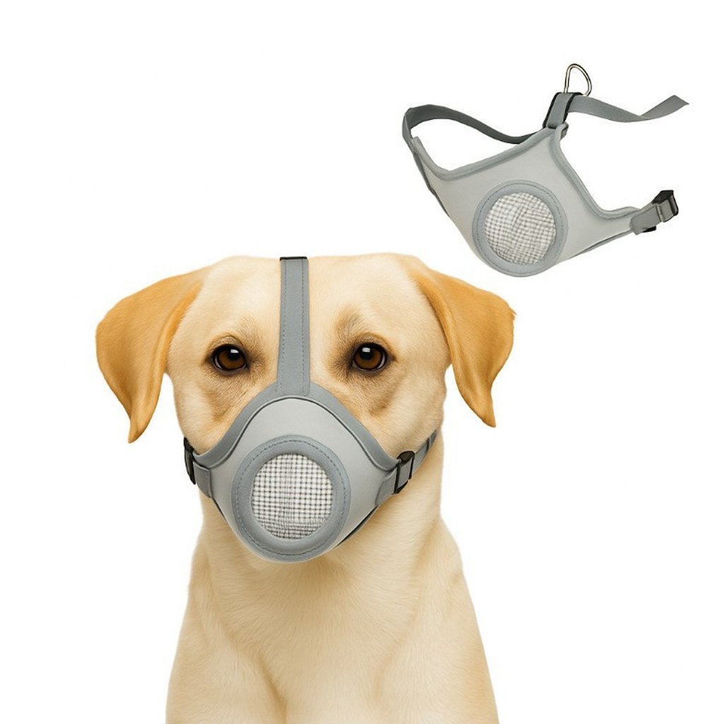 Paws in Awe Breathable Dog Muzzle for Walks, Grooming & Vet Visits - Soft Adjustable Mesh Muzzle to Help Reduce Biting, Chewing & Barking image 12