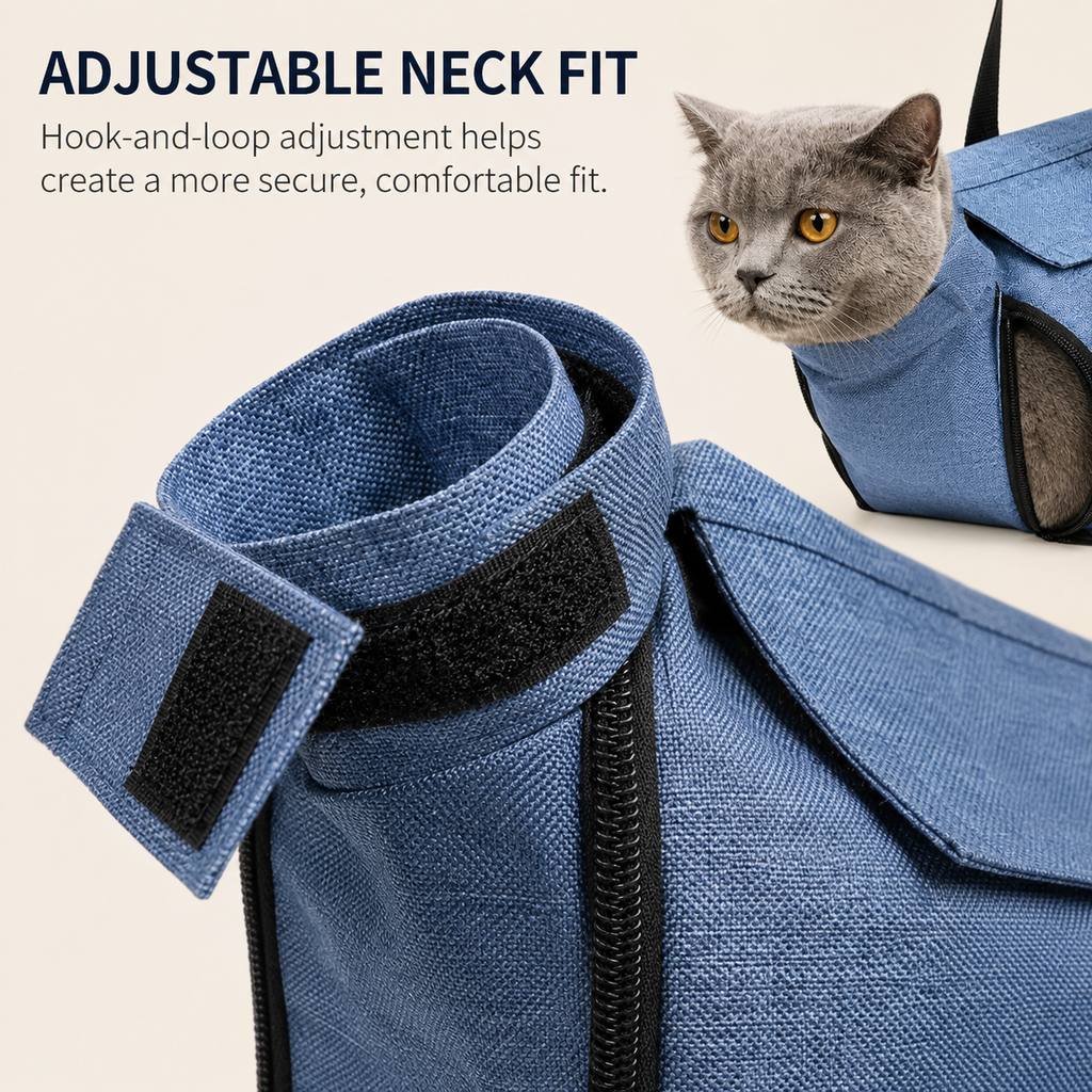 Breathable mesh cat grooming restraint bag