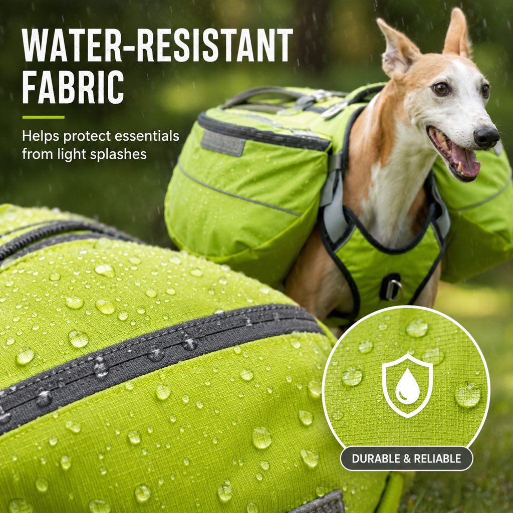 Breathable mesh dog backpack harness