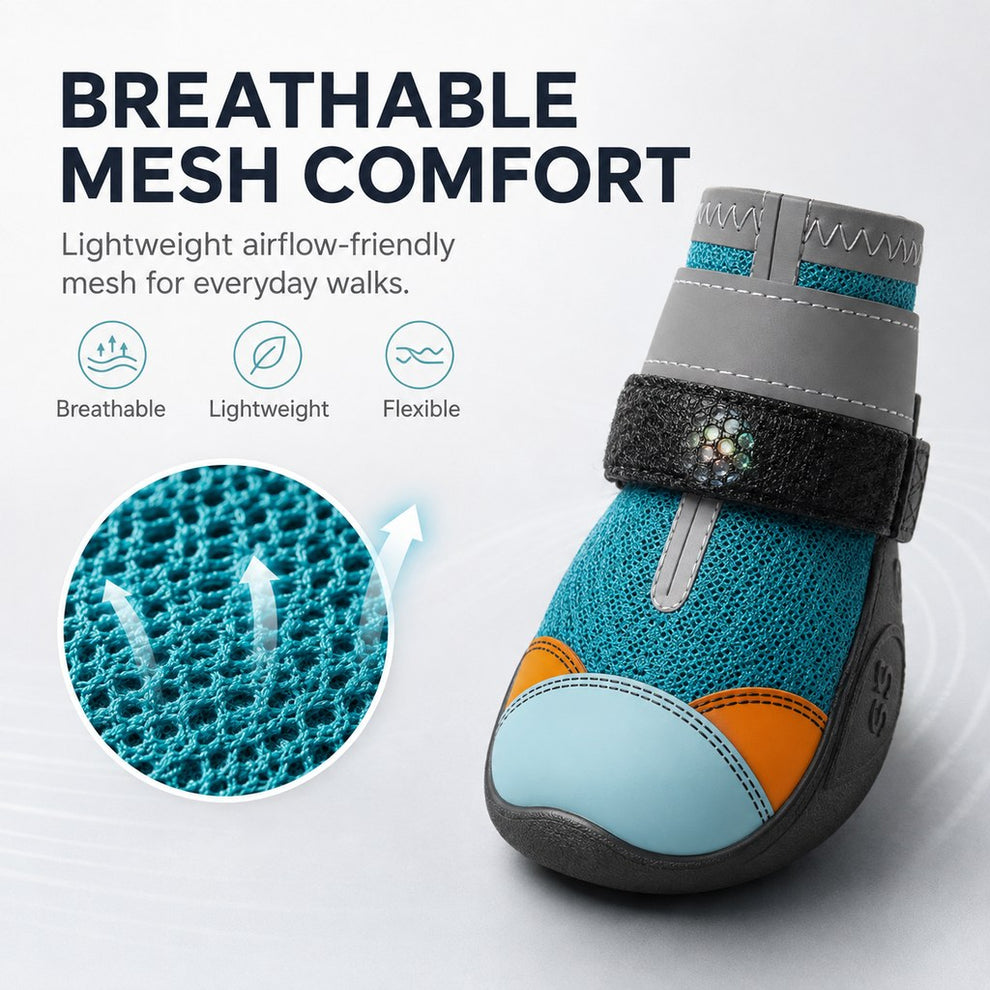 Paws in Awe Motion-Activated LED Dog Boots for Night Walks – Flashing Paw Shoes for Better Visibility & Traction image 7