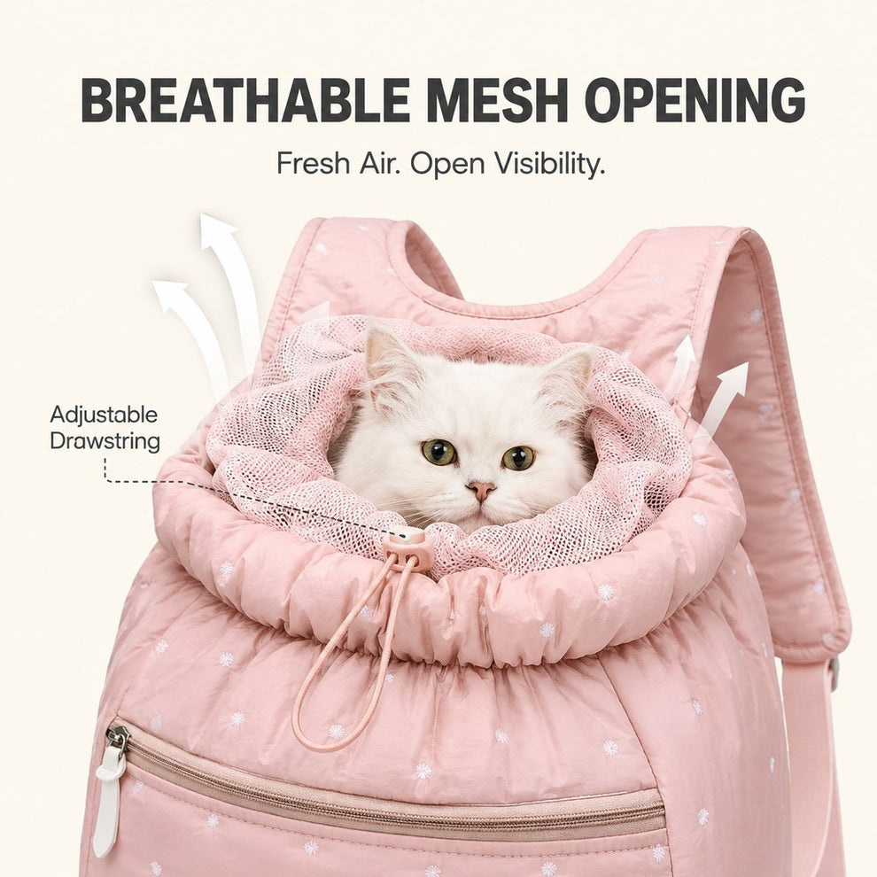 Paws in Awe Hands-Free Pet Carrier Backpack for Everyday Outings – Breathable Travel Carrier for Cats & Small Dogs image 5