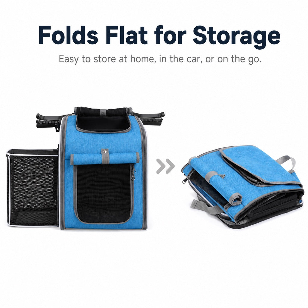 Breathable mesh pet carrier windows for airflow and visibility