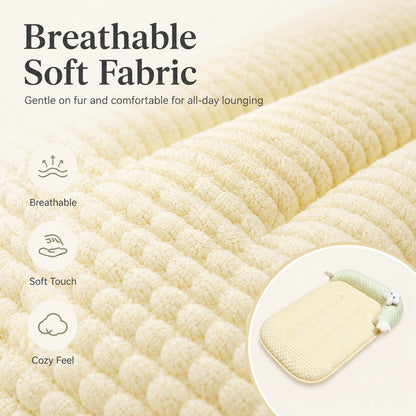 Paws in Awe Breathable Pet Sofa Mat for Sunny Window Naps & Hard Floors - Soft Bolster Lounger for Cats & Dogs image 6
