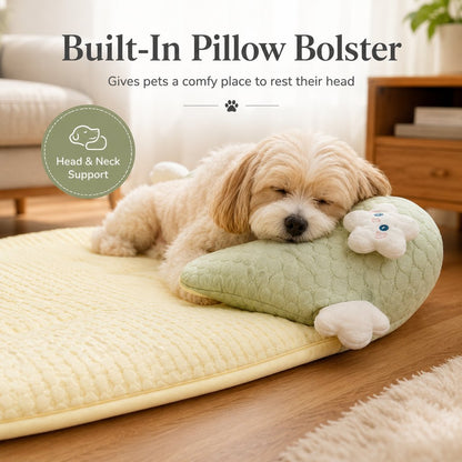 Paws in Awe Breathable Pet Sofa Mat for Sunny Window Naps & Hard Floors - Soft Bolster Lounger for Cats & Dogs image 4