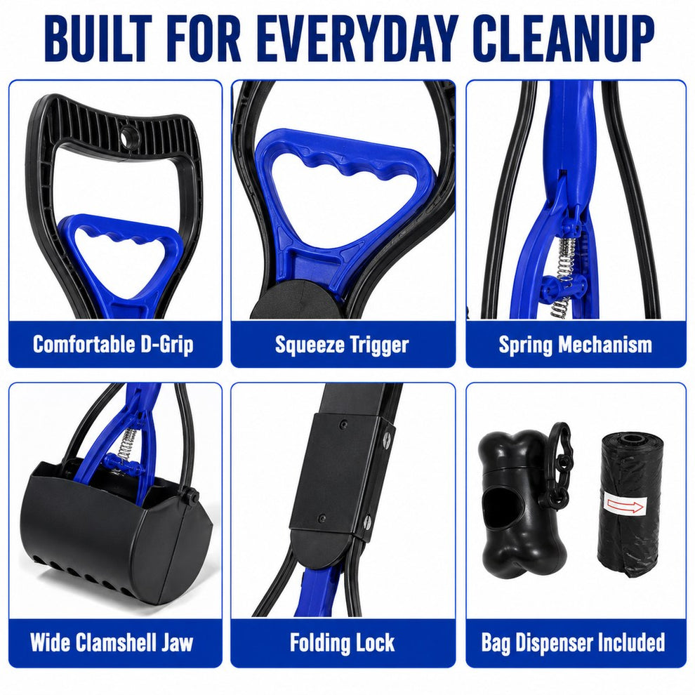 Built for everyday cleanup dog pooper scooper details
