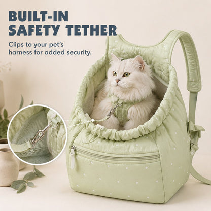 Paws in Awe Hands-Free Pet Carrier Backpack for Everyday Outings – Breathable Travel Carrier for Cats & Small Dogs image 6