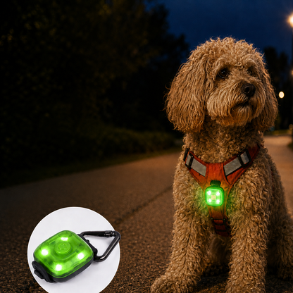 Paws in Awe Clip-On Pet Safety Light for Night Walks - Helps Dogs & Cats Stay Visible After Dark image 12