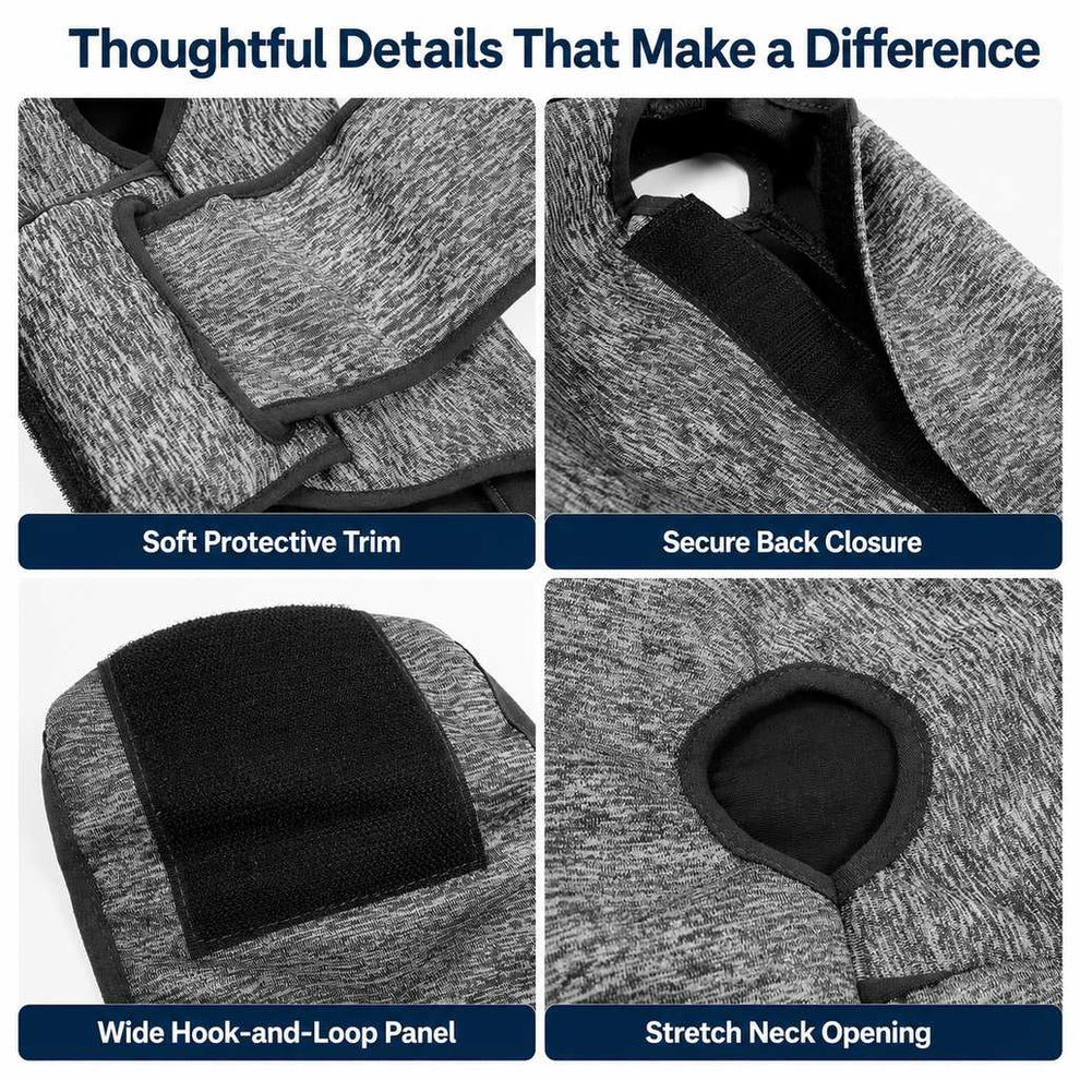 Paws in Awe Cat Calming Vest for Thunderstorms, Travel & Quiet Time - Soft Adjustable Comfort Wrap for Nervous Cats image 3