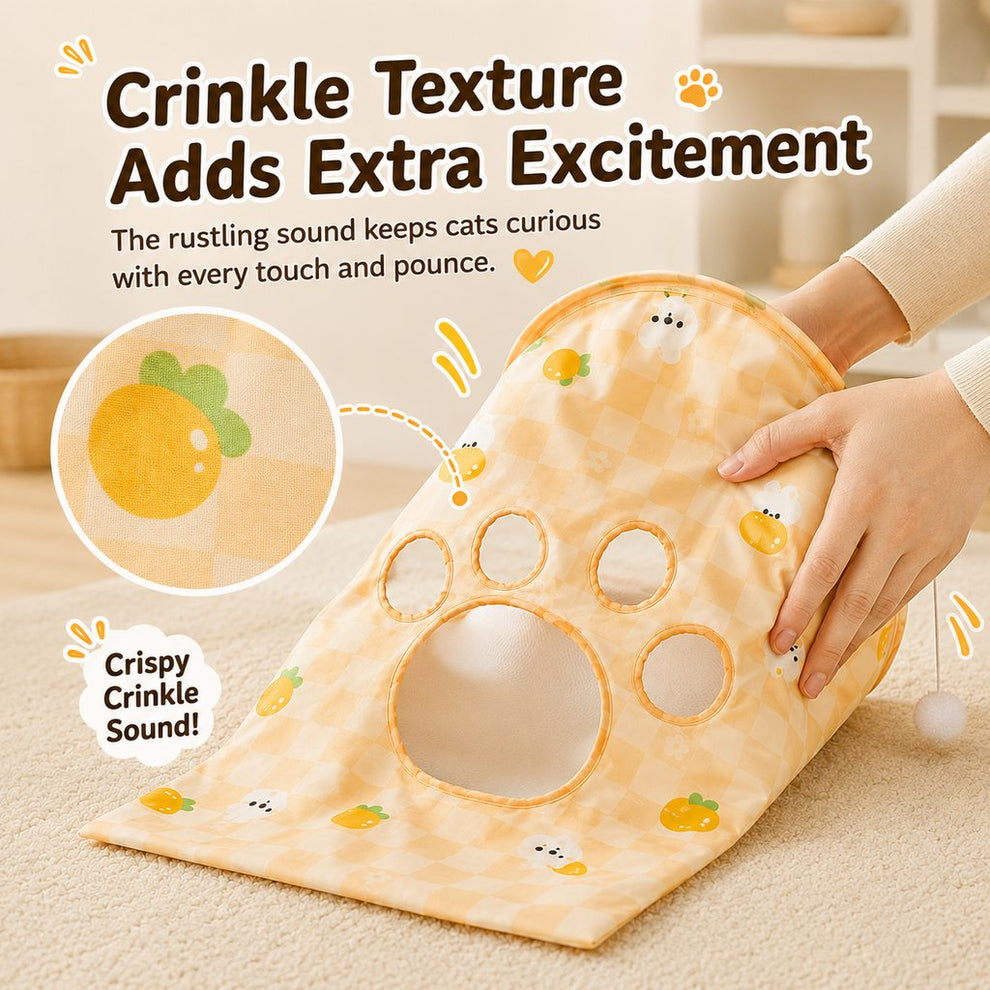 Paws in Awe Interactive Cat Crinkle Play Sack for Indoor Cats - Hide, Pounce & Stay Busy While You're Away image 5