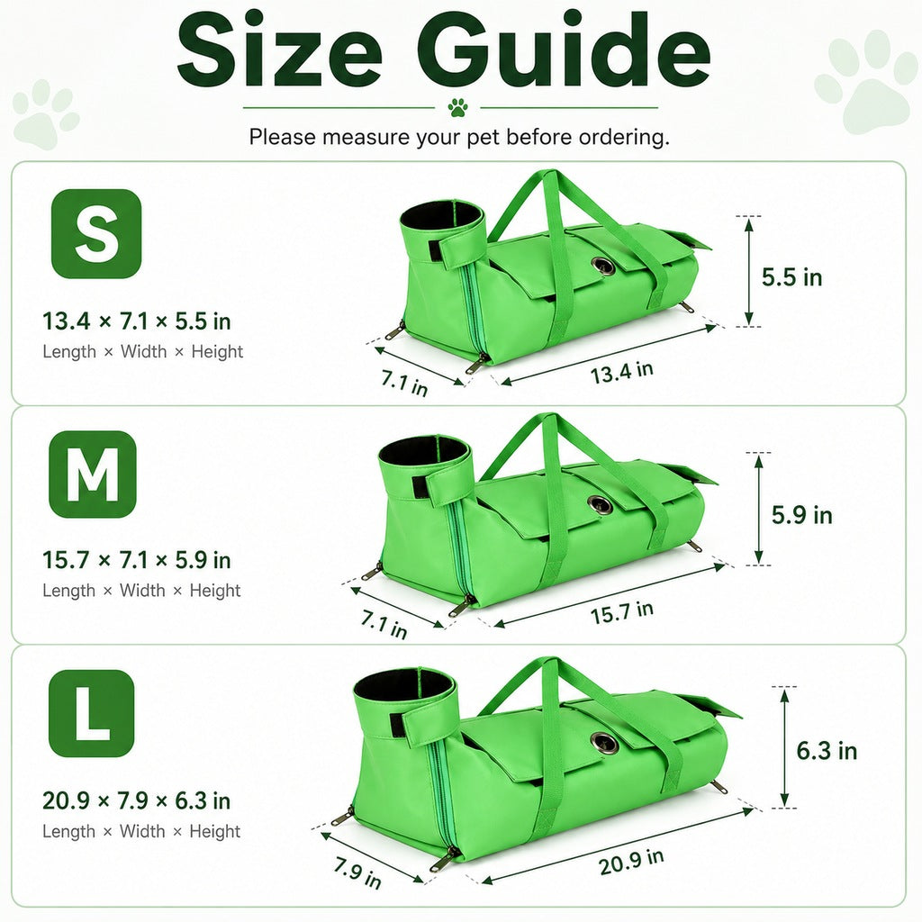 Paws in Awe Multi-Use Cat Carrier & Grooming Bag - Easy Paw Access for Vet Visits & At-Home Care