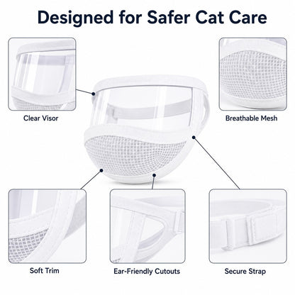 Paws in Awe Clear-View Cat Grooming Shield for Nail Trims & Ear Cleaning - Helps Reduce Bites and Scratches During Cat Care image 6