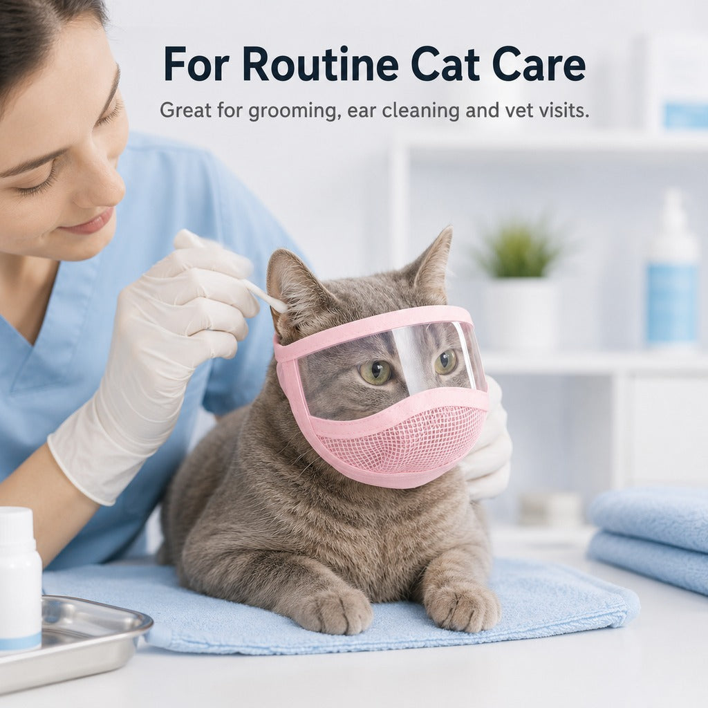 Paws in Awe Clear-View Cat Grooming Shield for Nail Trims & Ear Cleaning - Helps Reduce Bites and Scratches During Cat Care image 3
