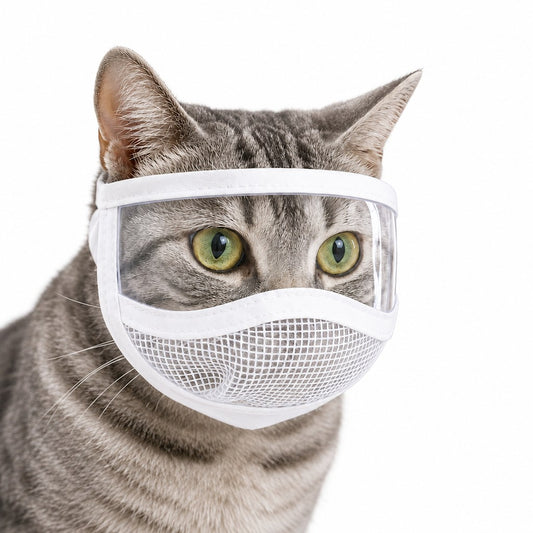 Paws in Awe Clear-View Cat Grooming Shield for Nail Trims & Ear Cleaning - Helps Reduce Bites and Scratches During Cat Care image 1