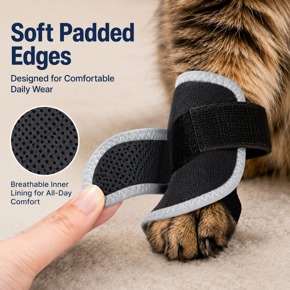Paws in Awe Cat Leg Support Brace for Recovery Care - Adjustable Front or Hind Leg Splint for Weak Legs image 7