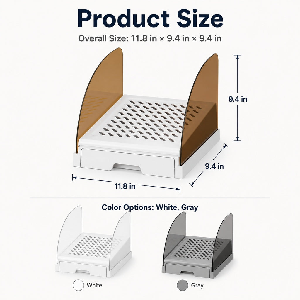 Adjustable Cat Litter Box Step with Pull-Out Tray for Cleaner Floors image 7