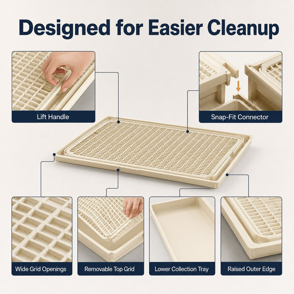Paws in Awe Modular Cat Litter Mat for Litter Box Exits - Double-Layer Litter Trap for Cleaner Floors image 9