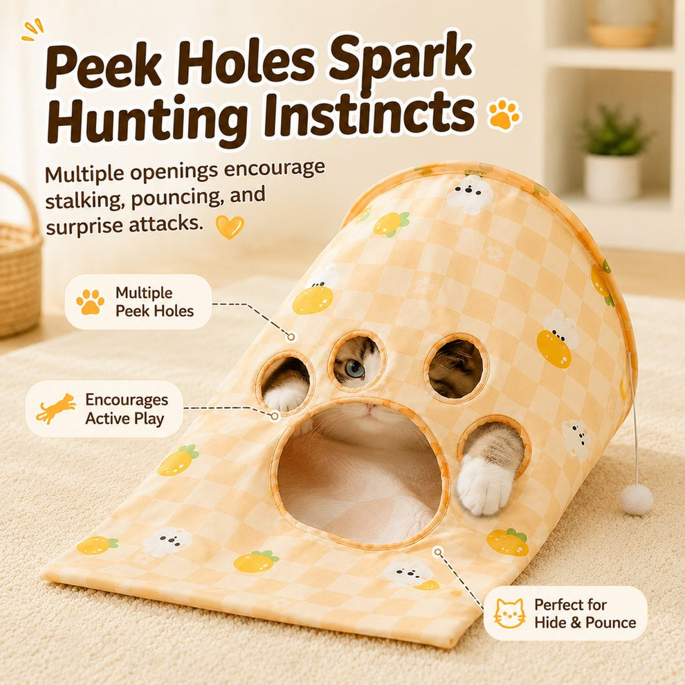 Paws in Awe Interactive Cat Crinkle Play Sack for Indoor Cats - Hide, Pounce & Stay Busy While You're Away image 4
