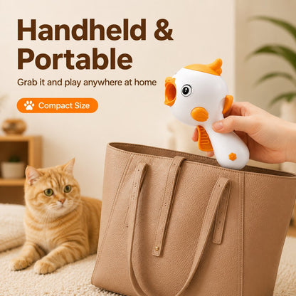Interactive Cat Treat Launcher Toy with Laser - Indoor Cat Enrichment Game for Bored Cats, Exercise & Feeding Fun image 3