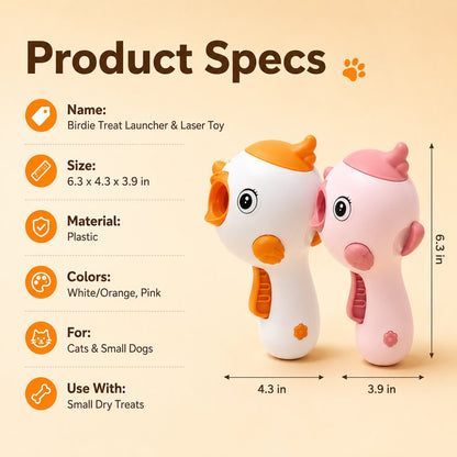 Interactive Cat Treat Launcher Toy with Laser - Indoor Cat Enrichment Game for Bored Cats, Exercise & Feeding Fun image 9