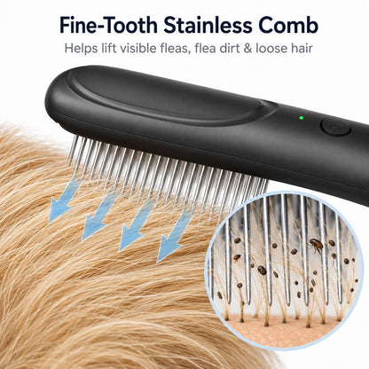 Paws in Awe Electric Flea Comb for Dogs & Cats – At-Home Flea Check & Loose Hair Grooming Without Sprays image 5