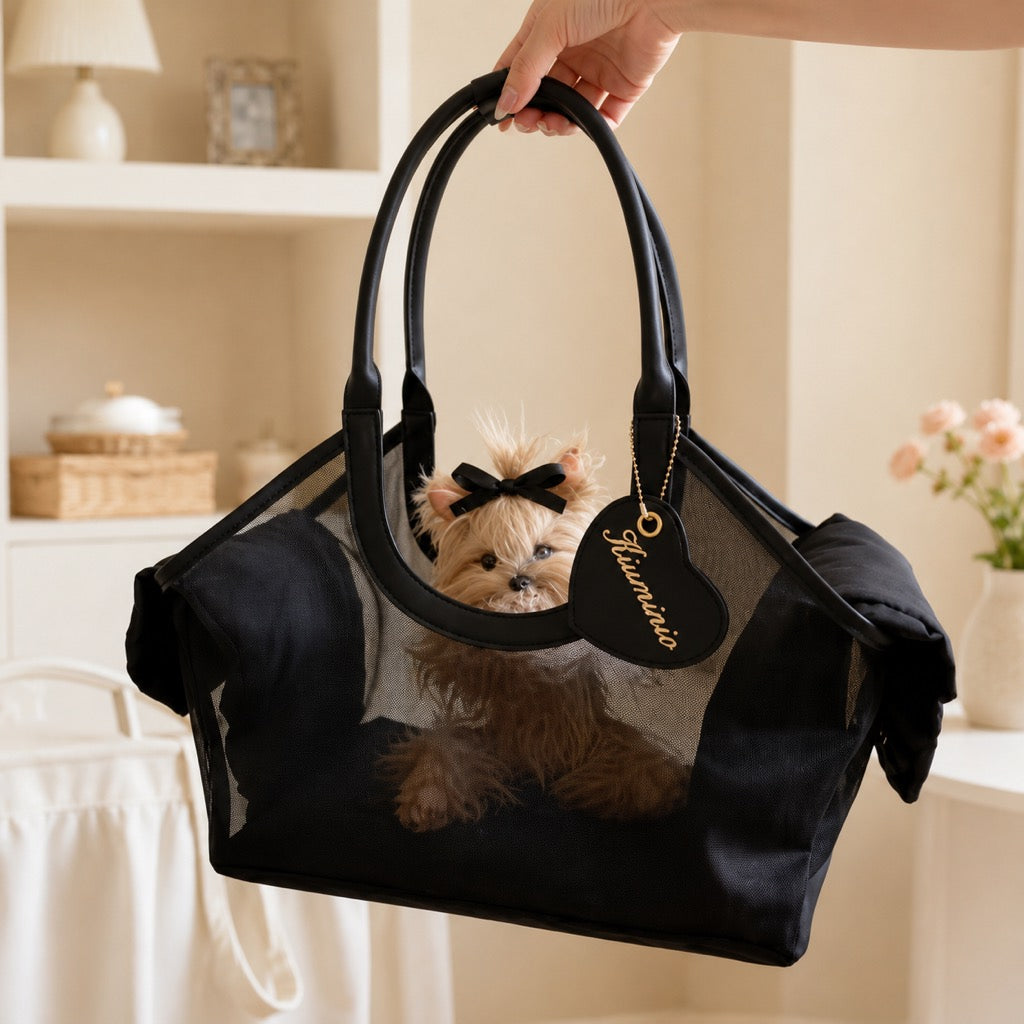 chic mesh pet carrier tote main