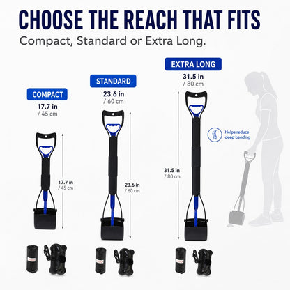 Choose the reach dog pooper scooper length guide