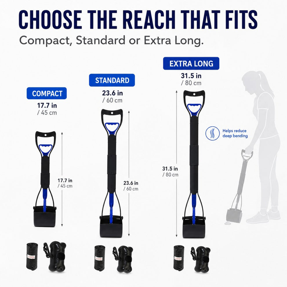 Choose the reach dog pooper scooper length guide