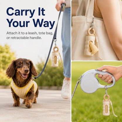 Paws in Awe Clip-On Dog Poop Bag Dispenser for Daily Walks - Compact Leash Waste Bag Holder That Keeps Bags Ready image 7