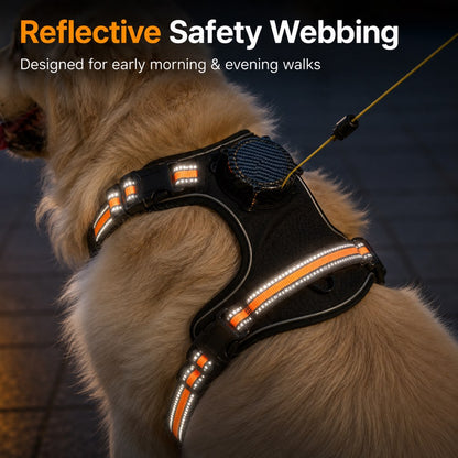 Paws in Awe 2-in-1 Reflective Dog Harness with Built-In Retractable Leash for Daily Walks - Close Control for Pulling Dogs image 4