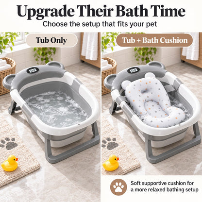 Tub Only and Tub with Bath Cushion package options