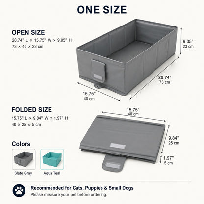Collapsible Pet Bathtub with Drain Plug for Cats & Small Dogs - Easy At-Home Baths, Folds Flat for Storage image 10