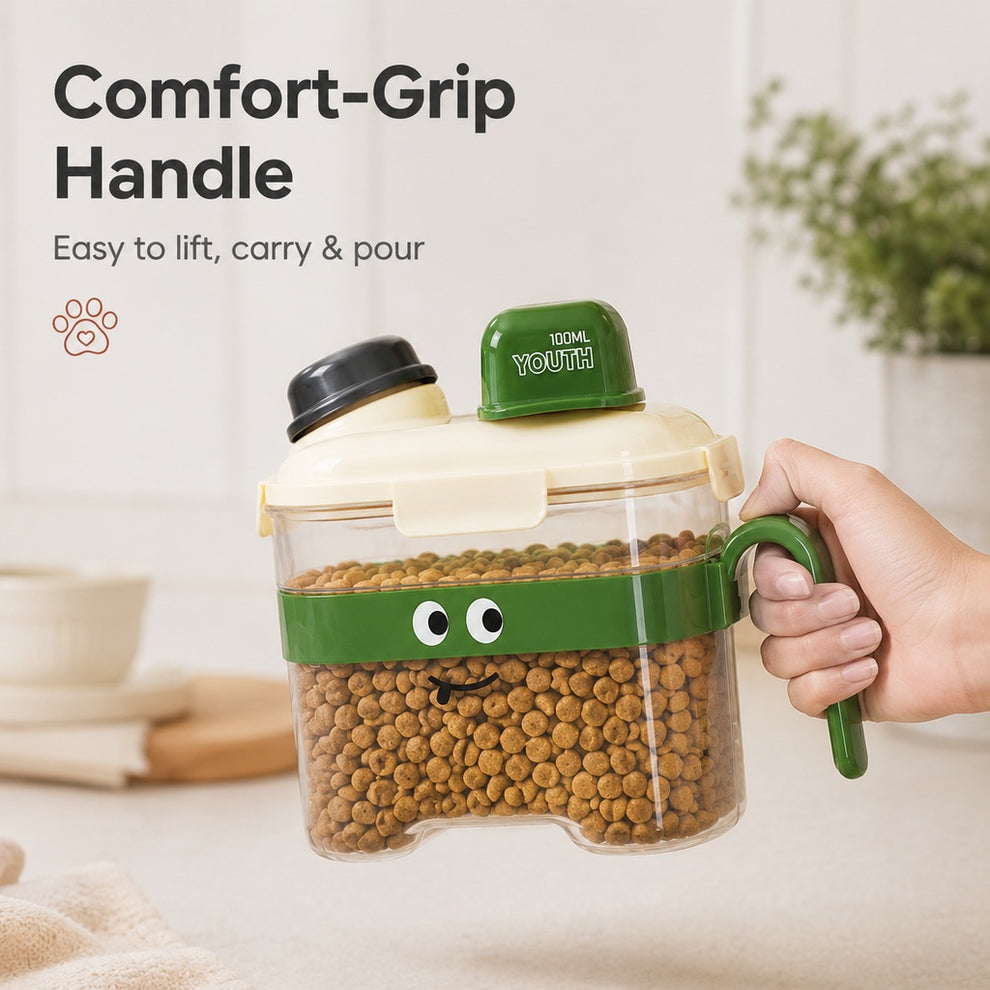 Paws in Awe Sealed Pet Food Storage Container with Scoop for Cats & Dogs - Easy, Mess-Free Daily Feeding image 6