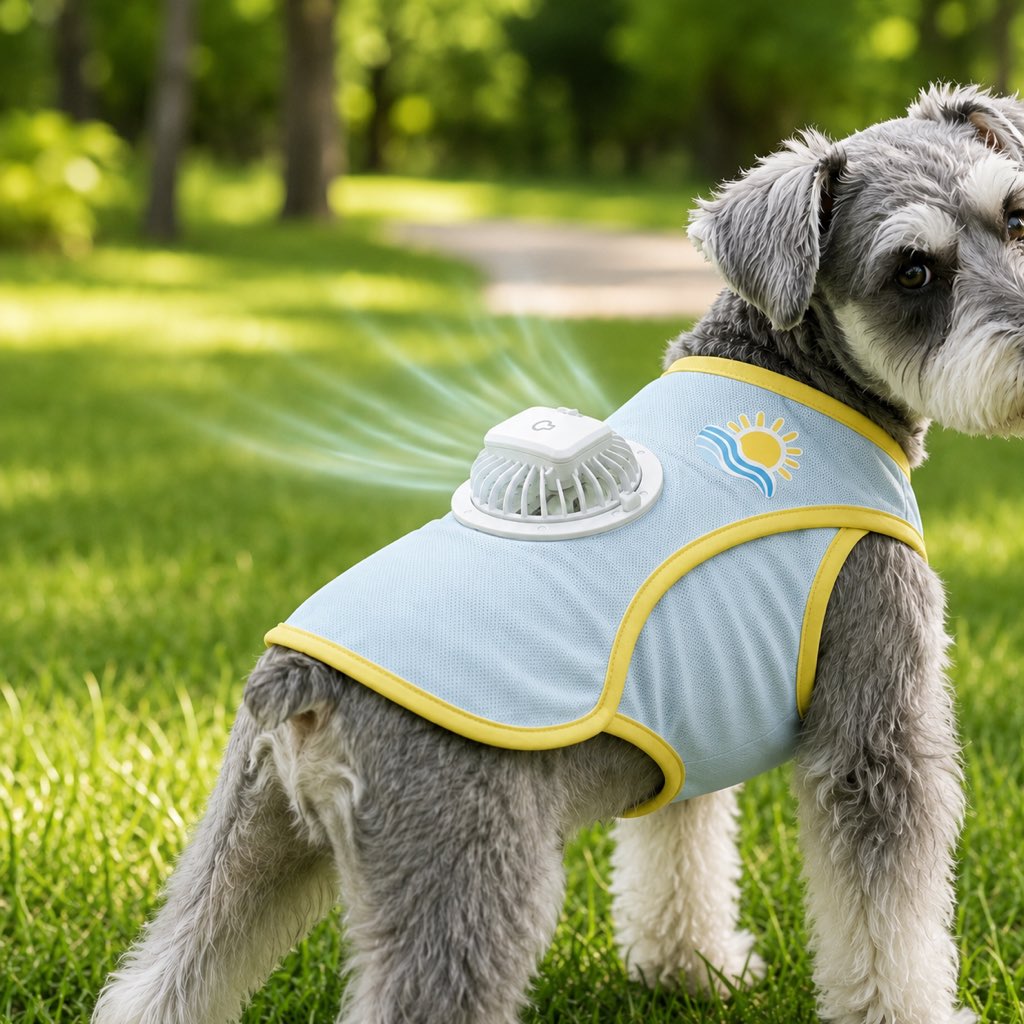 cooling fan dog summer vest main