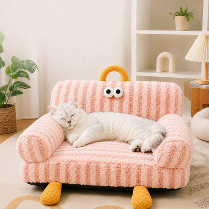Paws in Awe Cozy Pet Sofa Bed for Cats & Small Dogs - Warm Indoor Lounger with Winter & All-Season Options image 13