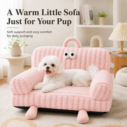 Paws in Awe Cozy Pet Sofa Bed for Cats & Small Dogs - Warm Indoor Lounger with Winter & All-Season Options image 3